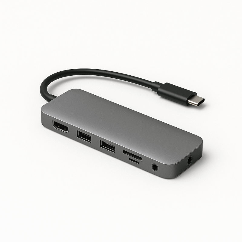 Hub USB-C 7 en 1 avec HDMI et Lecteur SD