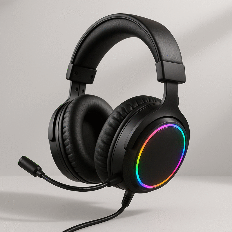 Casque Gaming avec Microphone RGB